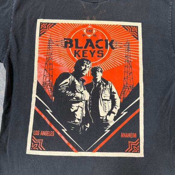Black Keys America Tour 2012 Anaheim Los Angeles Concert Graphic Tee Shirt-Med - Picture 3 of 8